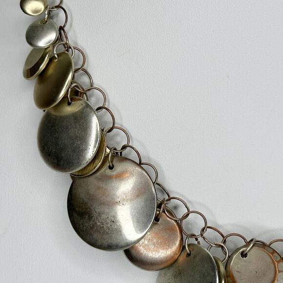 Chico's Multi Tone Beaded Bib Necklace - Picture 5 of 10